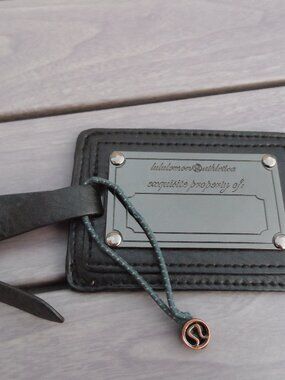 vintage Lululemon Athletica luggage tag